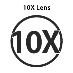 10X lens icon